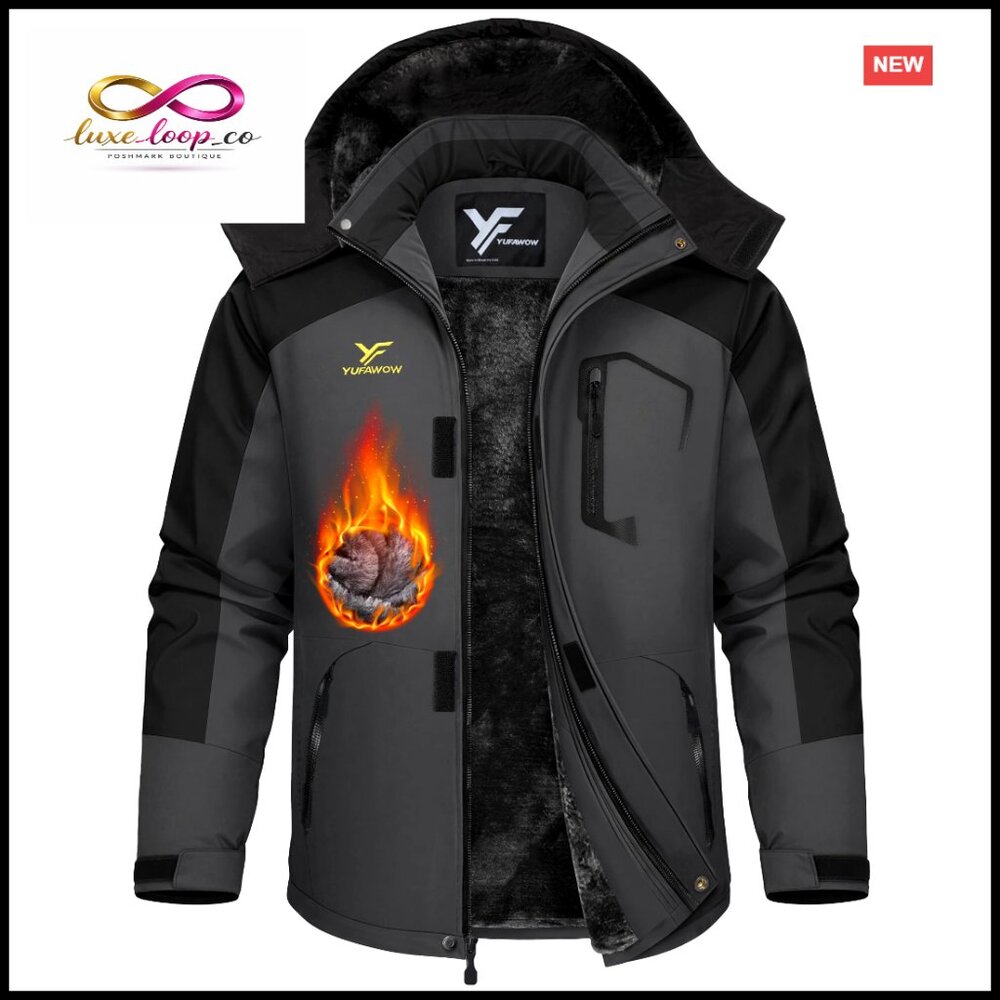 Men's Waterproof Insulated Ski Jacket Winter Coat Snowboard Outdoor Sports